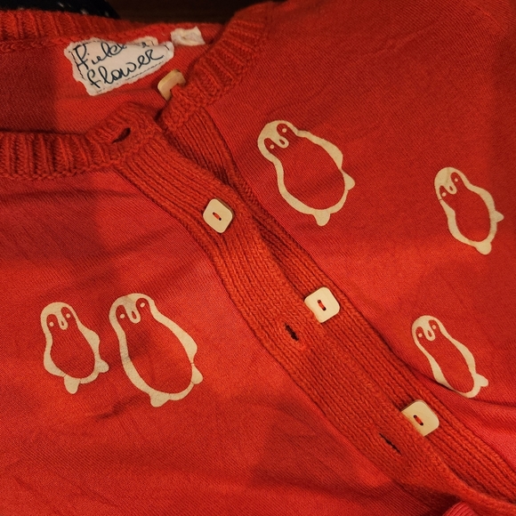 Field & Flower Anthropologie Penguin Cardigan Knit Trim M - Picture 10 of 10